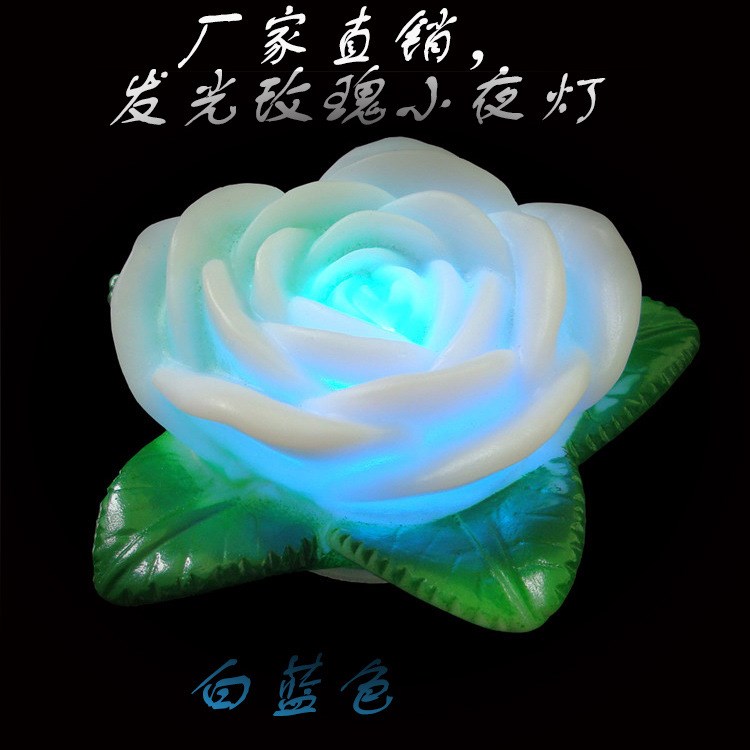 【發光玫瑰花】感應觸摸玫瑰花 led變色玫瑰花 七彩小夜燈玫瑰花 發光