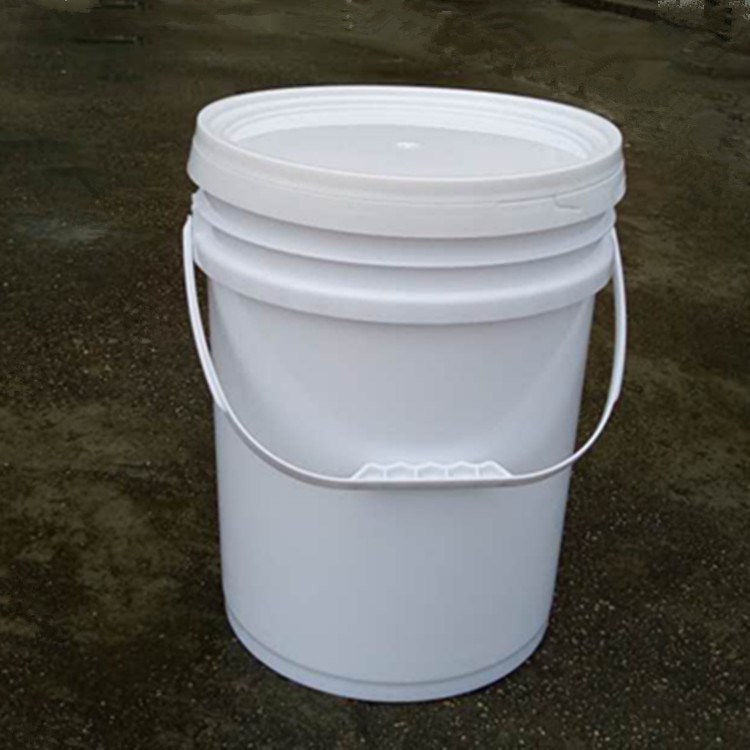 厂家直销大口圆形油漆桶 20l黑色防水涂料桶黑豹桶 全新pp料生产