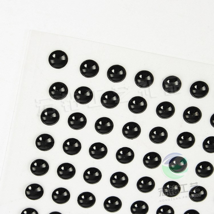 供应滴塑鱼眼贴 4mmpvc鱼眼 全黑仿真鱼眼睛