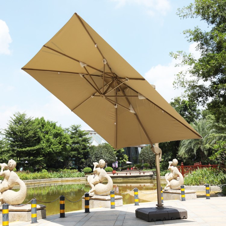 户外侧边伞庭院伞遮阳伞花园超大室外摆摊广告伞保安岗亭伞罗马伞