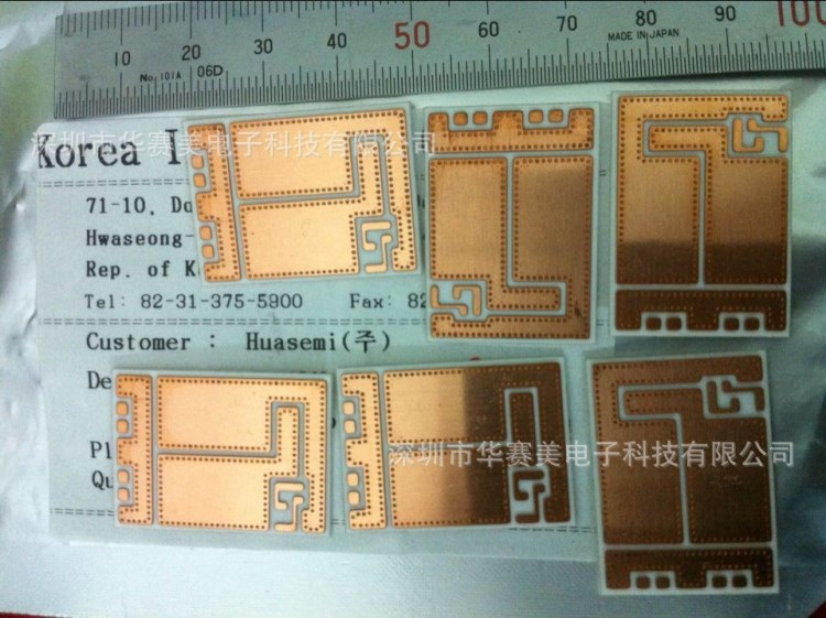 07um 表面油墨 綠油阻焊層(solder dam) 小線寬間距 0.