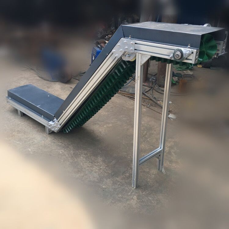 轻型铝型材皮带输送机 粮食装车专用皮带机 爬坡防滑皮带输送机