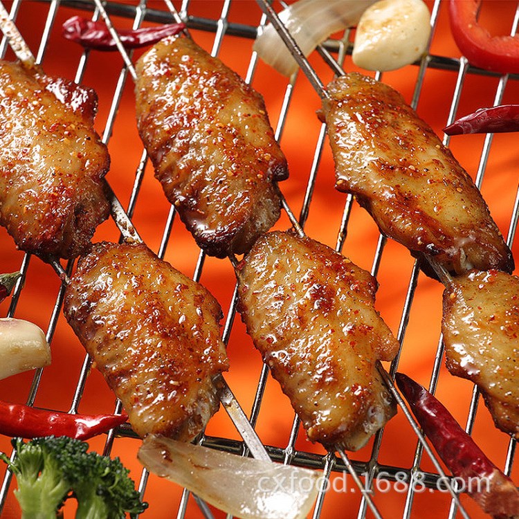 【油炸小吃】康润 奥尔良鸡翅中串 烧烤 烤翅 半成品油炸小吃650g/袋