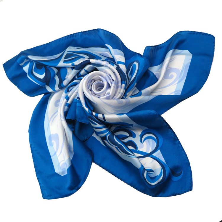 北京丝巾厂家定制真丝印花丝巾logo丝巾手工印花卷边丝巾定做