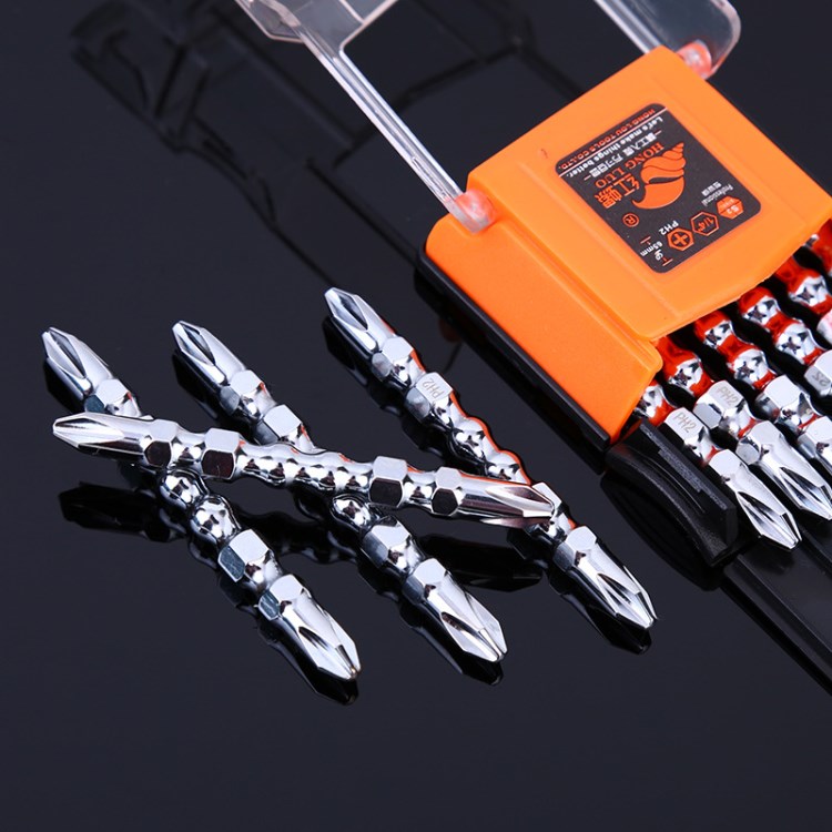 厂家直销红螺十字批头 公制防滑批咀 ph2双头十字电动螺丝刀批头