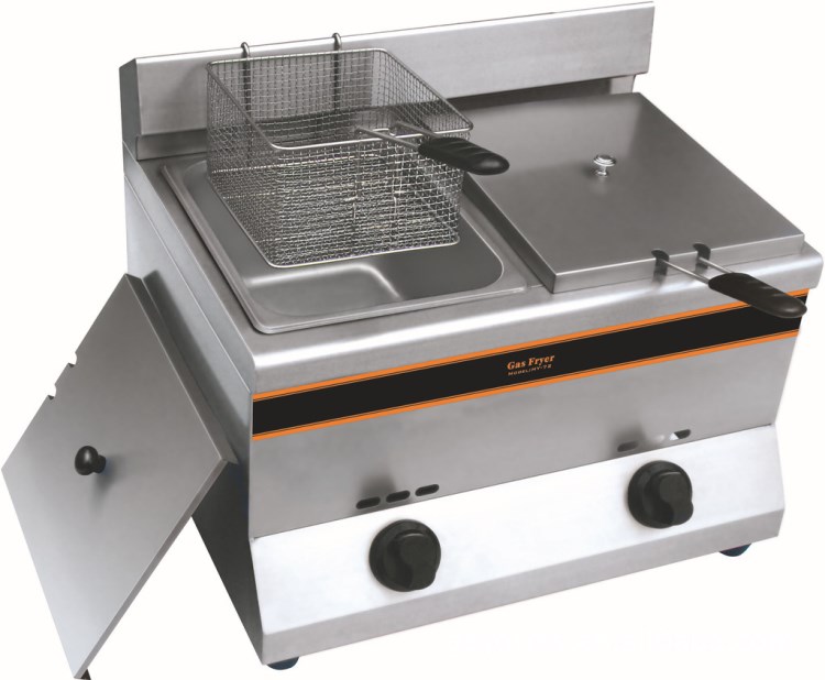 【西餐西厨设备】hy-72/双缸双筛燃气炸锅西厨设备/炸薯条机 西厨贸易