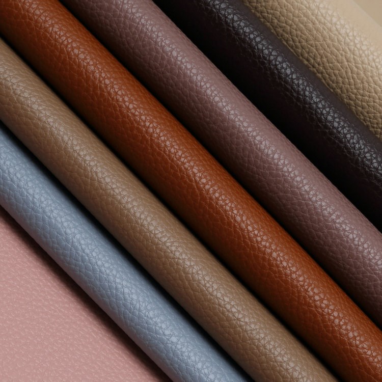 专业销售 h2390仿超纤荔枝纹 同底同色 沙发箱包皮革可批发