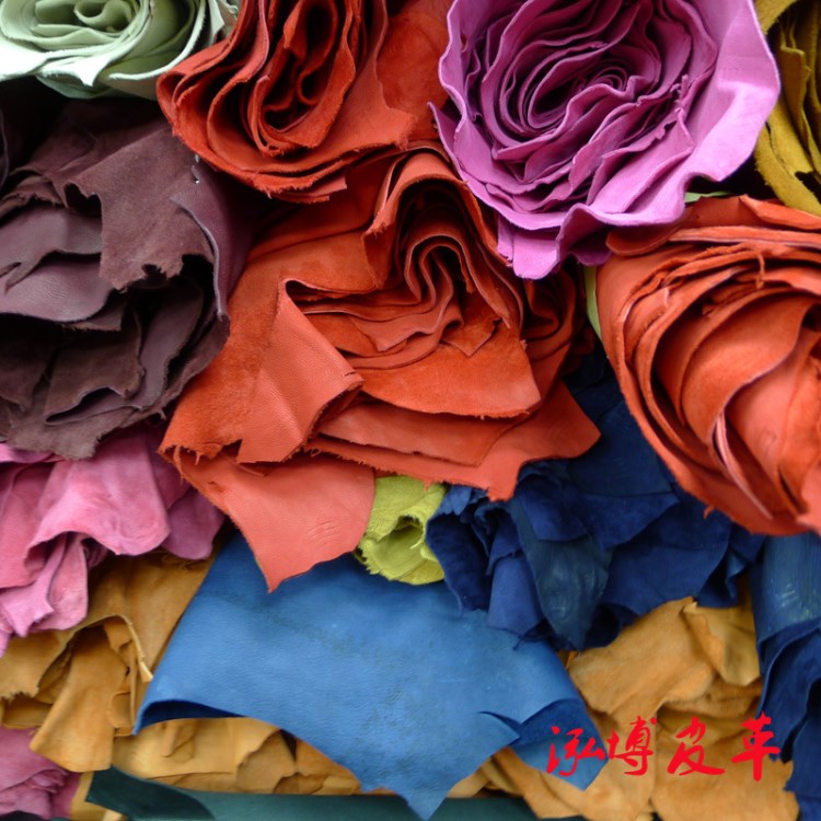 水染丝光羊反绒 头层羊皮革真皮皮革皮料面料