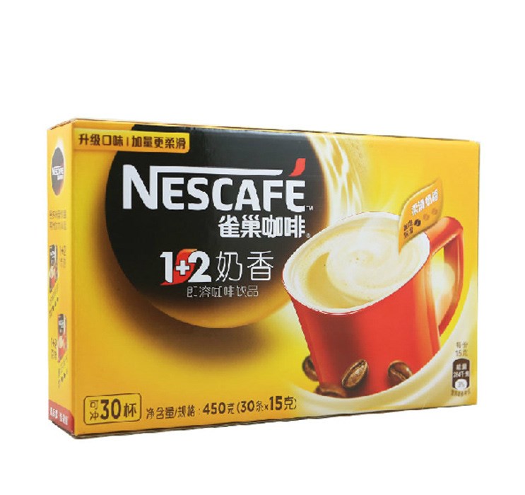 【速溶咖啡】雀巢奶香咖啡30条 1 2三合一速溶咖啡
