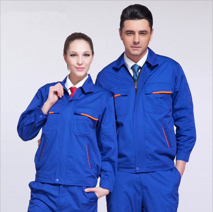 广州工作服厂家定做 劳保服 工程服长袖 男 套装 汽修劳保工装