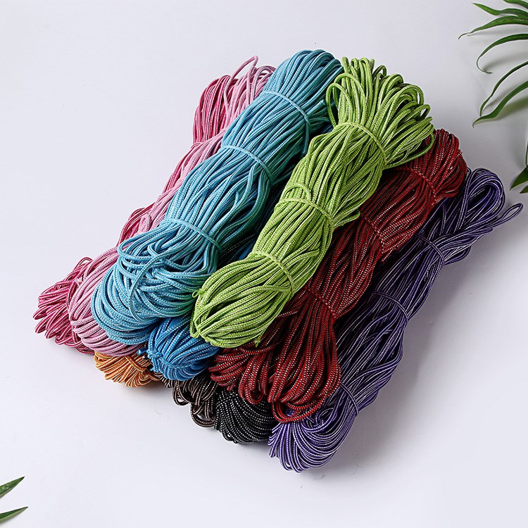 四角银丝 时尚美观发圈绳 发线 松紧线 细四角头饰 松紧带 批发