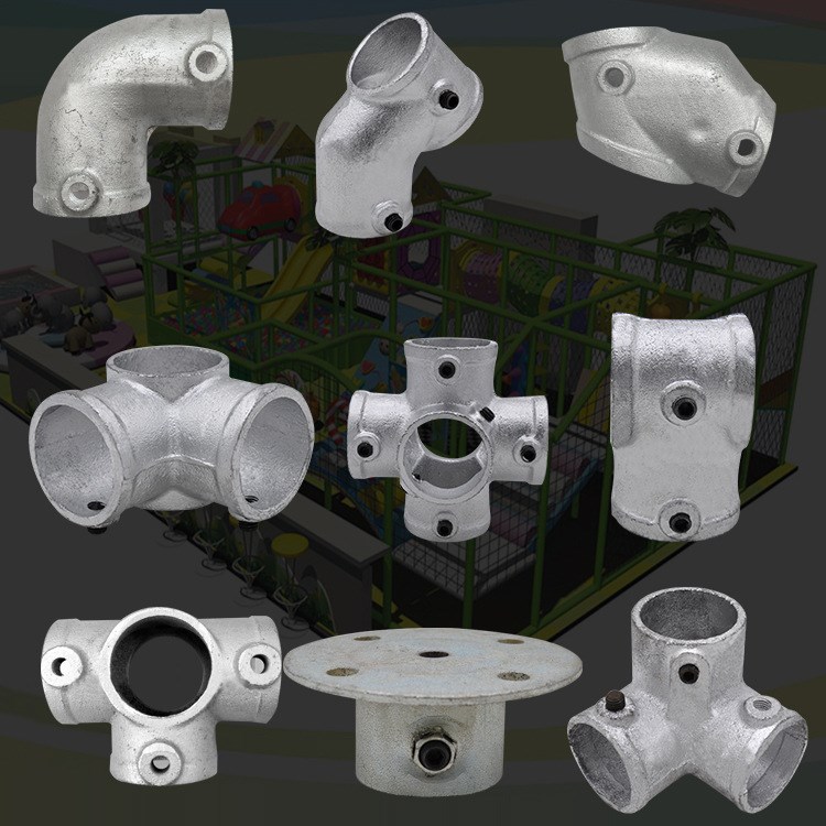 建筑工地楼梯扶手防护栏连接件工地定型化临边配件底座弯头48钢管