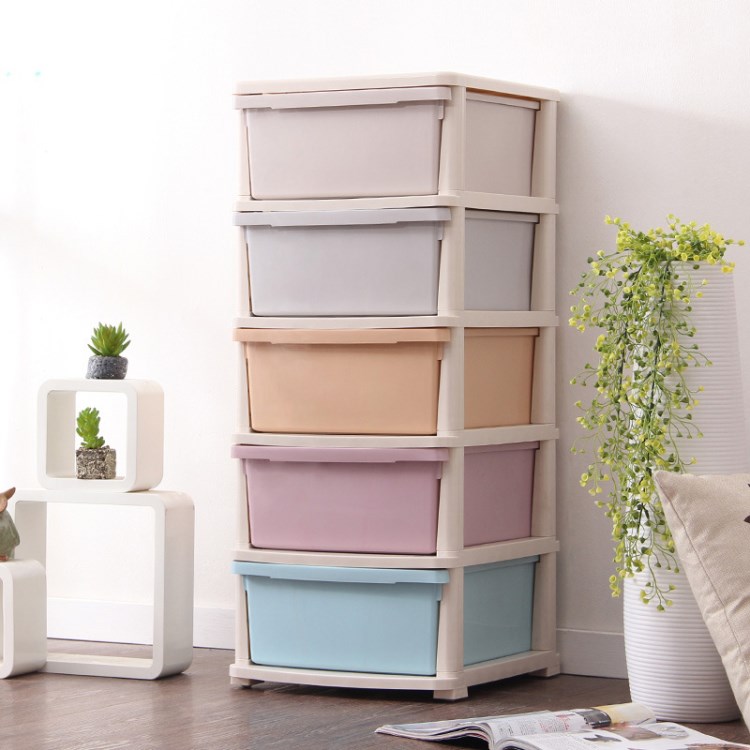 多层组装柜宝宝衣物箱收纳储物箱零食盒加厚整理箱玩具塑料收纳箱