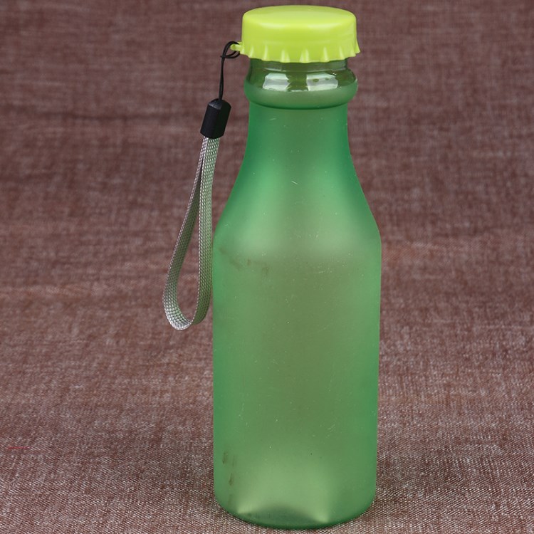 厂家直销便携水杯 户外运动水壶塑料水樽500ml磨砂太空杯