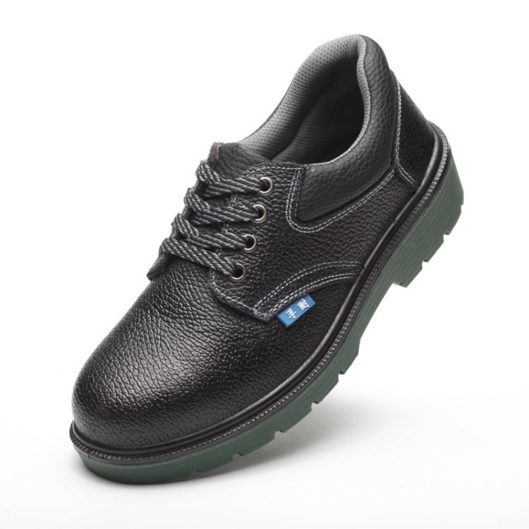 电工绝缘鞋6kv男女牛皮聚氨酯绿底塑料包头防砸轻便安全防护劳保