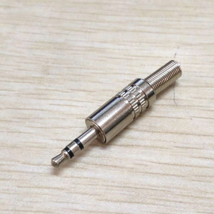 厂家直销 金属3.5头 耳机插头 立体声插头 音频插头 双声道焊接头