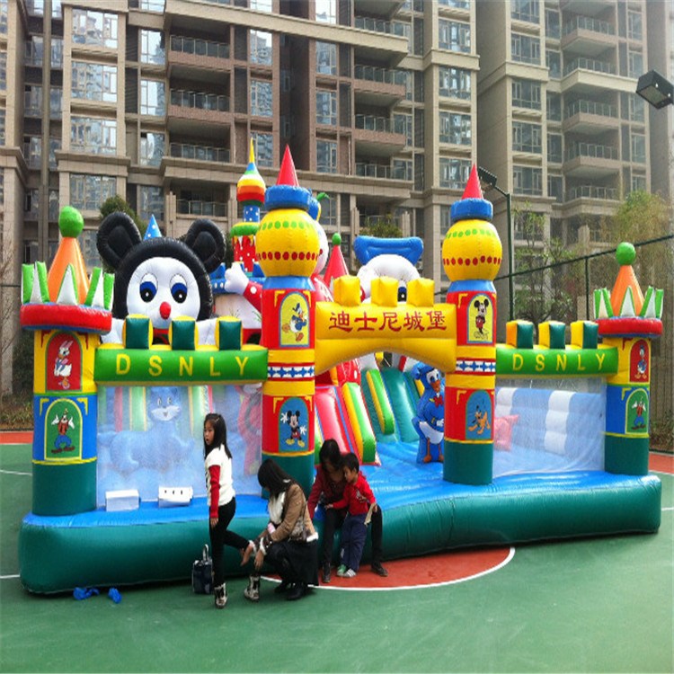 最新款迪斯尼造型充气淘气堡儿童玩具跳跳床充气城堡