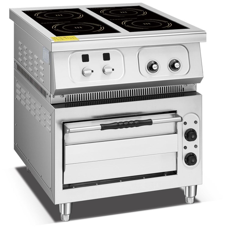 四头电磁电陶炉连下焗炉 中餐休闲节能高效商用厨房设备 厂家直销