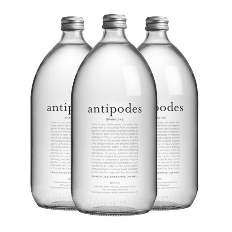 新西兰绮怡/拓地antipodes矿泉水1l*12瓶 进口矿泉水
