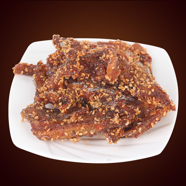 安徽特产鱼干 即食 麻辣玫瑰鱼 风味零食 散装箱装 直销