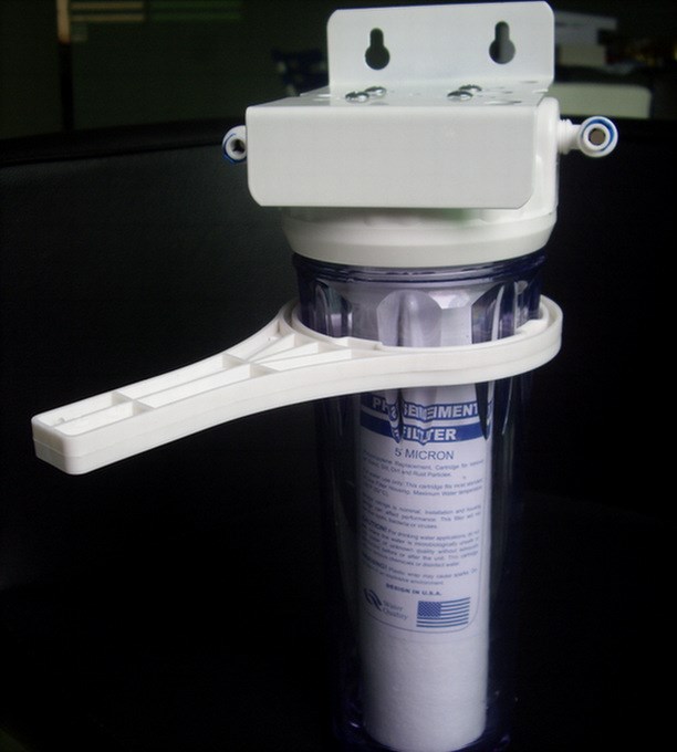 10寸2分单级透明瓶过滤器 前置过滤器 pp棉 水质检测器