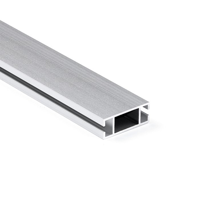 广告灯箱专用40双槽扁铝支撑杆6063铝型材可定制6米1.5壁厚