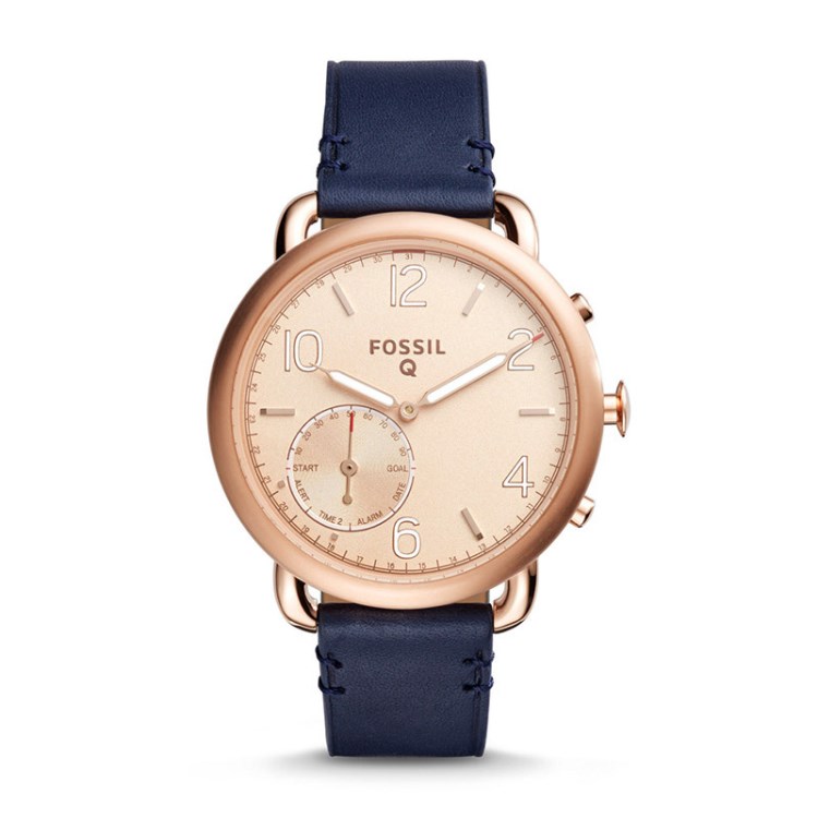 fossil/化石 复合智能腕表女圆形防水计步多功能蓝牙手表ftw1128