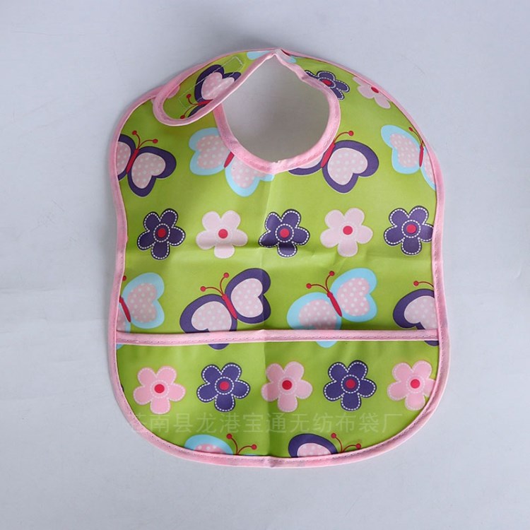 宝宝防水围兜围嘴仿硅胶婴儿食饭围兜小孩吃饭兜宝贝喂饭接饭餐兜