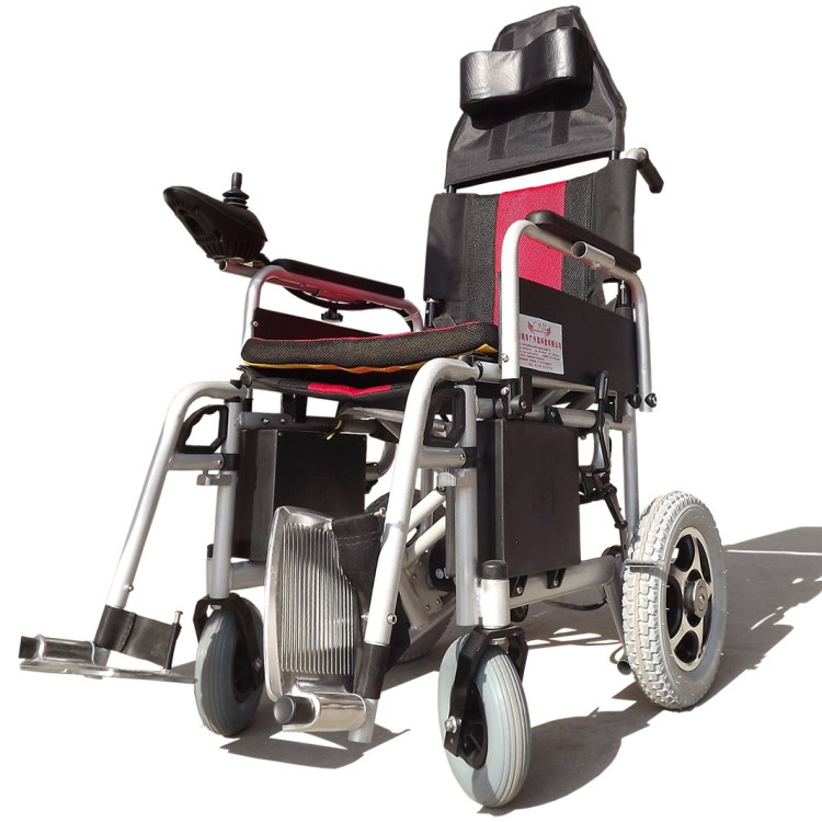 深圳广兴昌电动轮椅 老年人残疾人代步车 高靠背可折叠轮椅