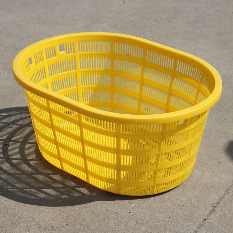 厂家批发2/3斤鱼筐水产箩鸡蛋形塑料收纳周转箩洗衣厂专用漏水篮