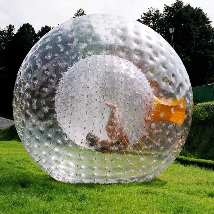 雪地充气悠波球 雪地滚筒 碰撞球 透明草地翻滚球 趣味运动会器材