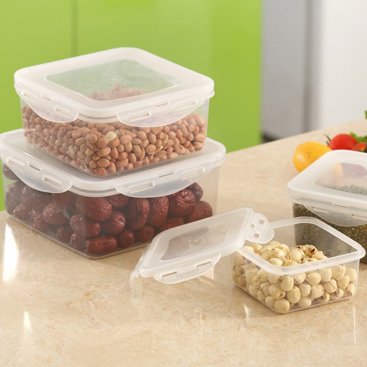 塑料正方形水果蔬菜保鲜盒便携冰箱密封盒防漏水儿童便当饭盒批发