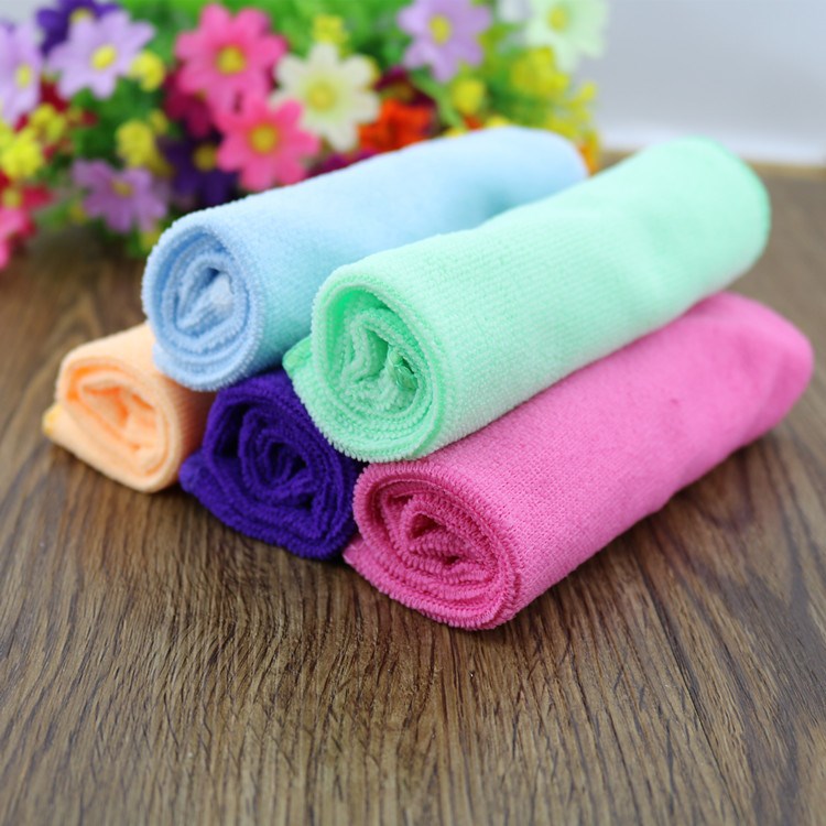 30*30cm小毛巾超细纤维洗碗擦车擦窗不掉毛不起球抹布批发