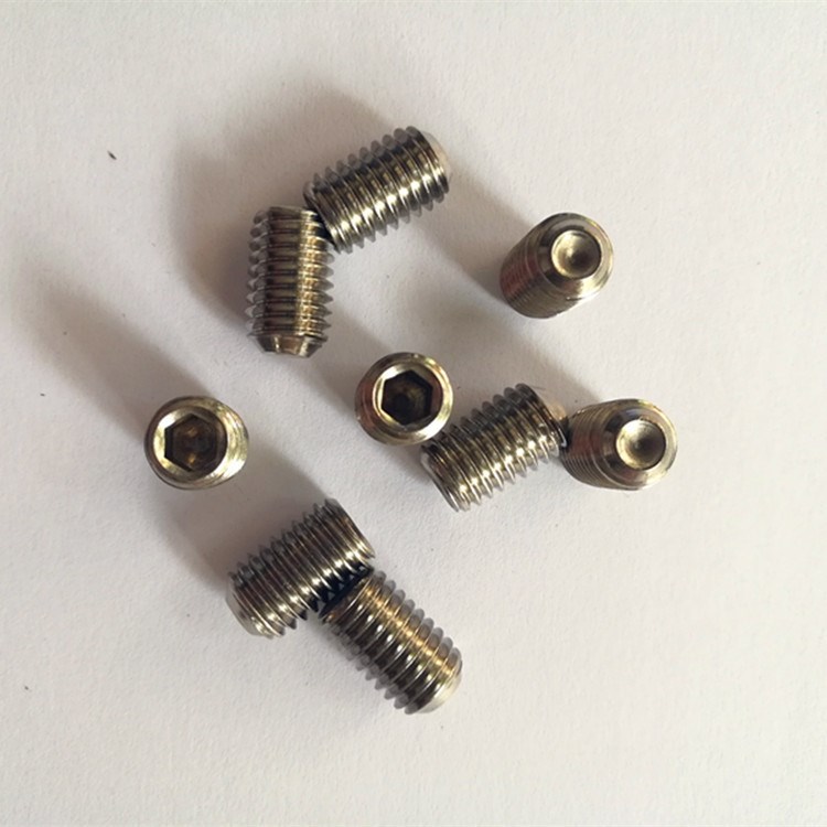 m8不锈钢平端机米 304内六角紧定螺丝 止付螺钉 无头螺丝