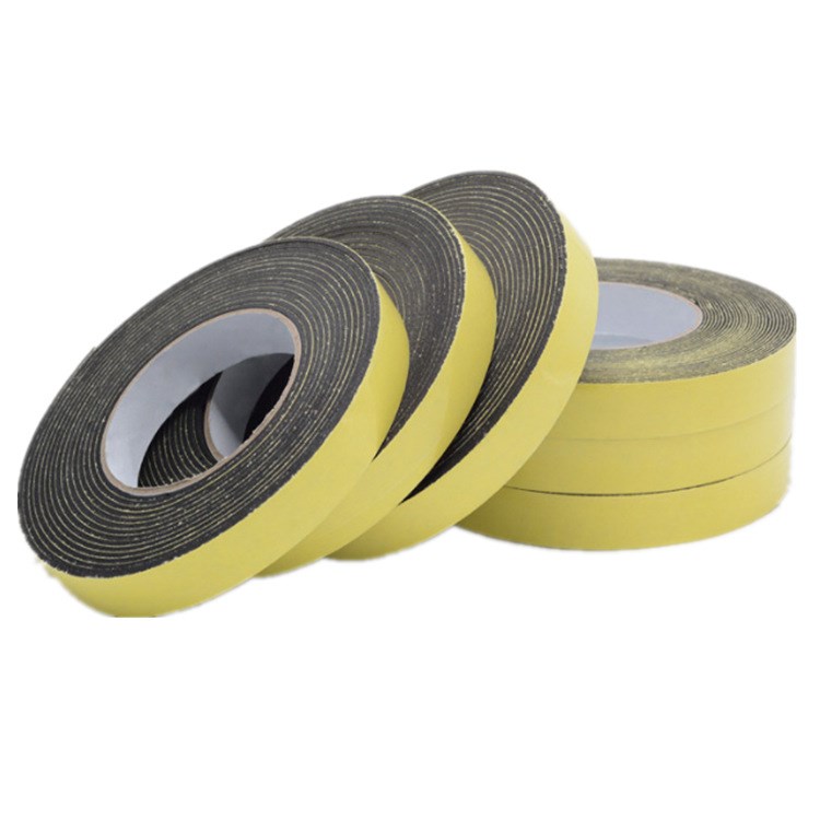 【黑色胶带】eva海绵单面胶 强粘力黑色单面胶带防震防撞密封泡棉胶条