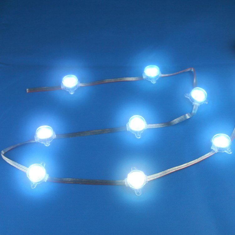 3公分全彩led点光源 装饰像素灯七彩外控跑马造型点阵屏 幻彩灯串