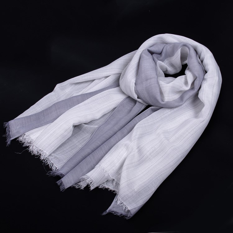 春夏新款拼色莫代尔条纹围巾女文艺小清新 大尺寸丝巾围巾批发