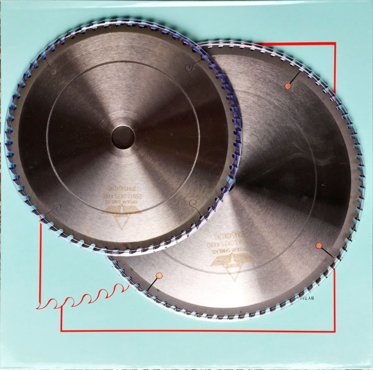 12寸60齿80齿100齿120齿切割铝型材用zige切铝机合金锯片