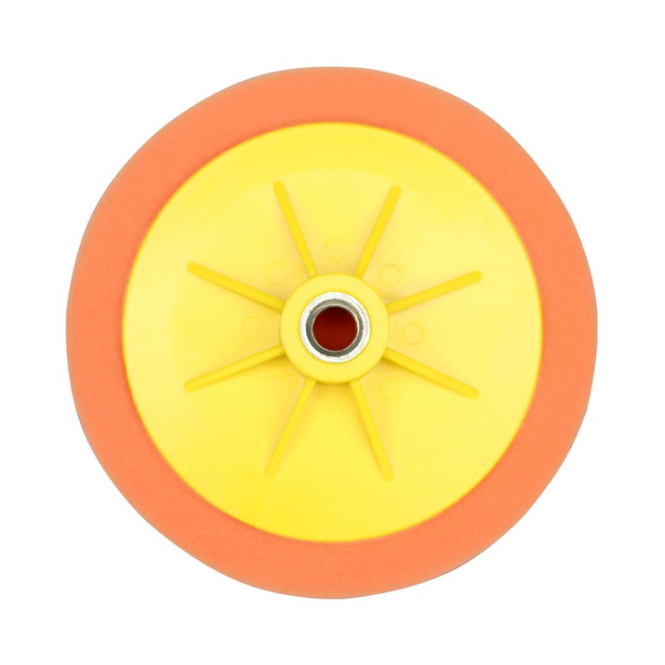 汽车美容平面抛光球 加强版抛光盘打磨修复海绵轮中抛抛光轮 优惠