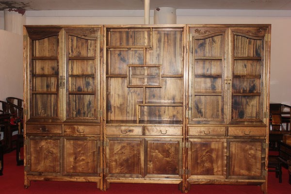 厂家直销阴沉金丝楠木老料书柜金典古典家具工艺品代加工