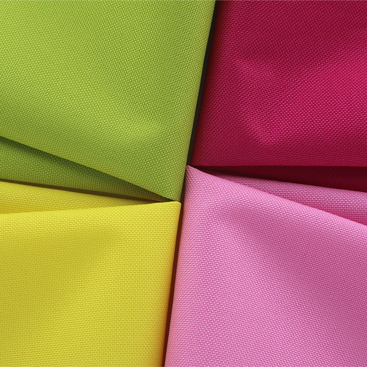 厂家直销600d牛津布 涤纶pu多色桌布箱包梭织面料 加密化妆包布料