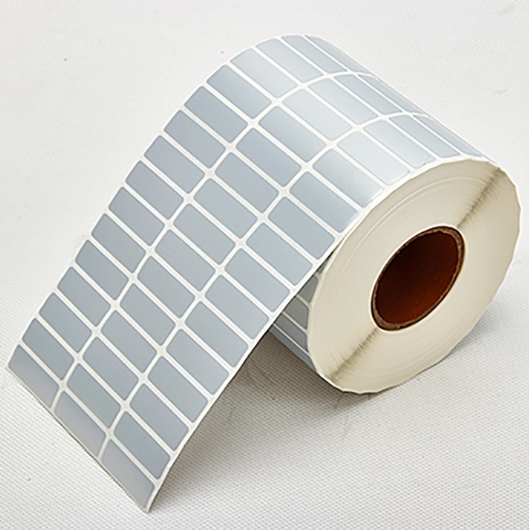 定制亚银pet30*10 20三列 哑银不干胶 跨境标签纸 消银龙电器标贴