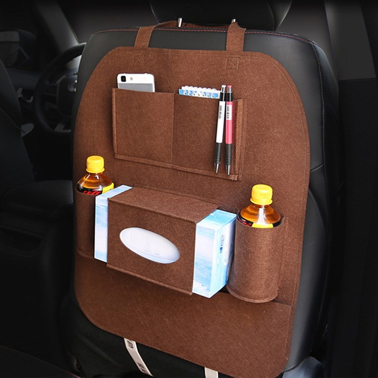 汽车收纳袋 厂家直销 汽车座椅多功能挂袋 车用毛毡用品收纳