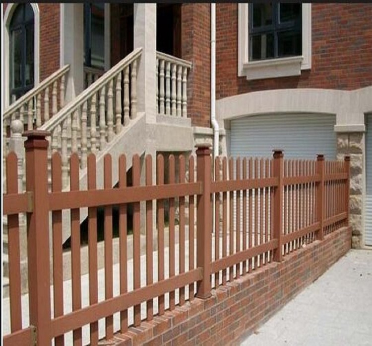 户外塑木栅栏 河道塑木围栏 河道隔离护栏 可定制可定制