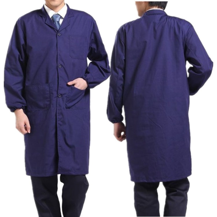 现货批发涤棉工装服蓝大褂搬运服赠品广告大褂加厚工作服厂家直销
