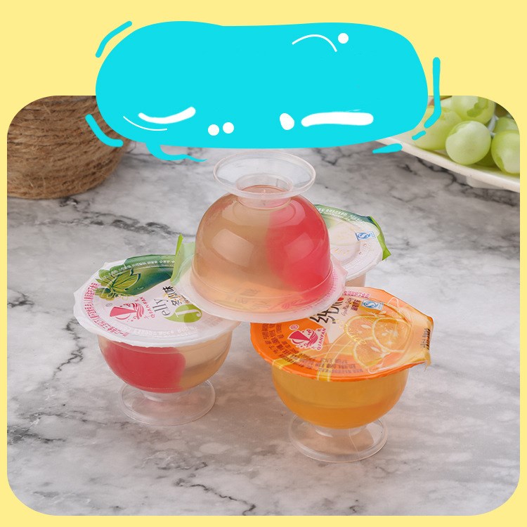 供应什锦果冻零食 水果味布丁果冻酒杯型 夏季超市热卖食品批发