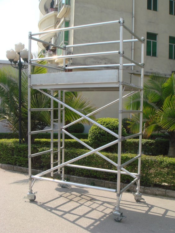 专业铝合金高空作业台出租,租赁(符合安监要求),快装式脚手架