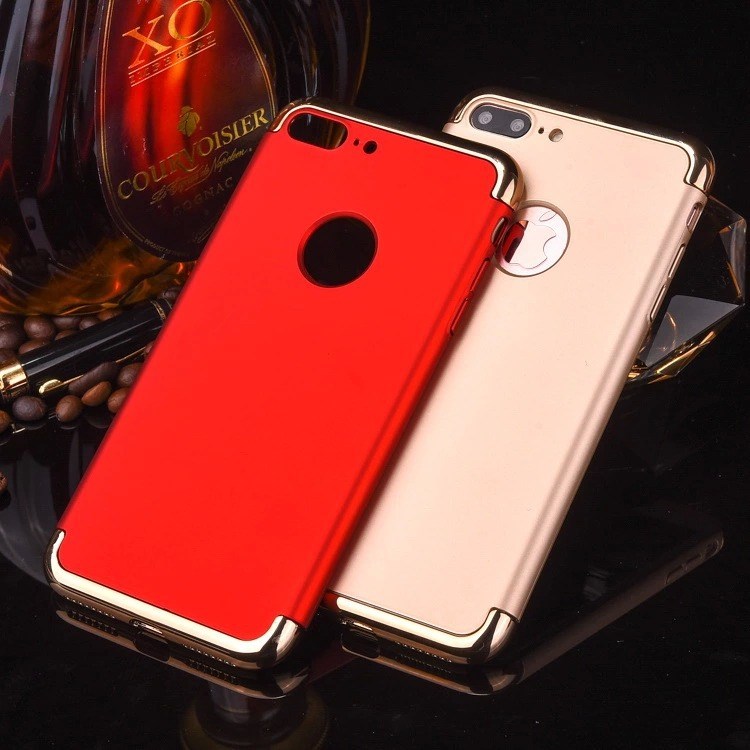 iphone7手机壳苹果7plus保护套六创意磨砂超薄硬外壳三合一电镀