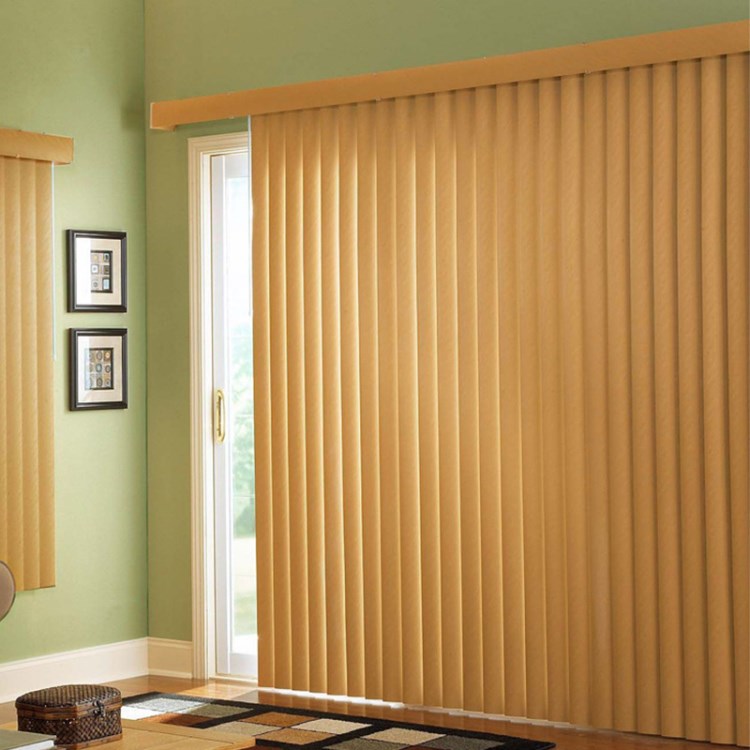 垂直帘实木百叶帘遮光遮阳竖百叶帘阳台帘客厅竖百隔断帘