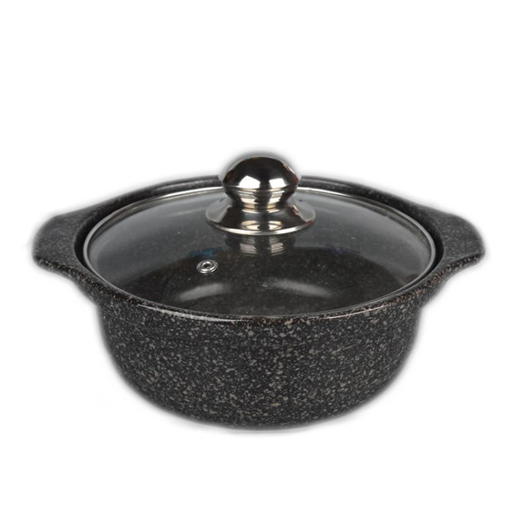 康顺麦饭石电磁炉明火两用砂锅炖锅陶瓷土锅石锅耐高温火锅煲13寸